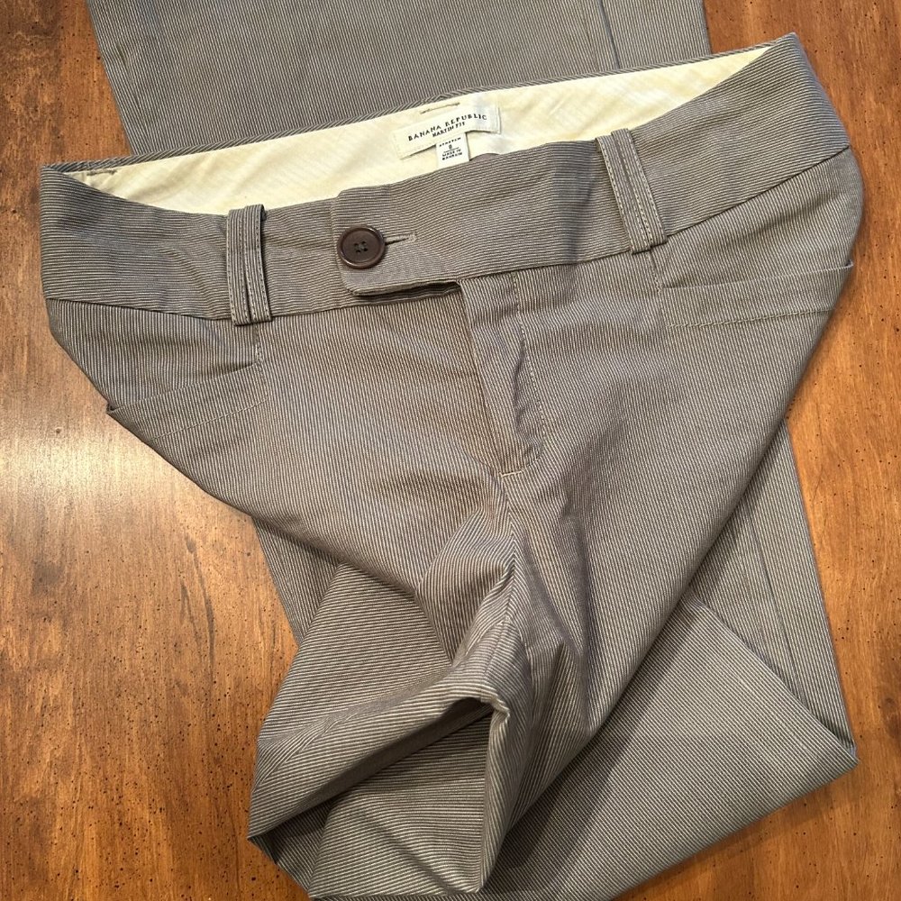 Grey Low Cut Wide Leg Trousers - image 7